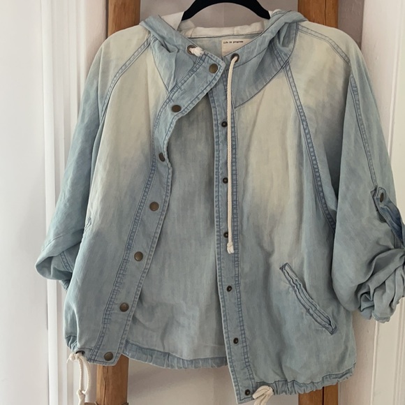3/ $30 Denim Hoodie - Picture 1 of 4